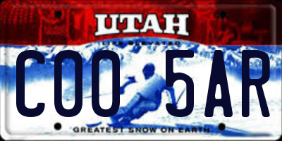 UT license plate C005AR