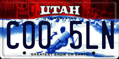 UT license plate C005LN