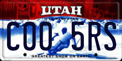 UT license plate C005RS