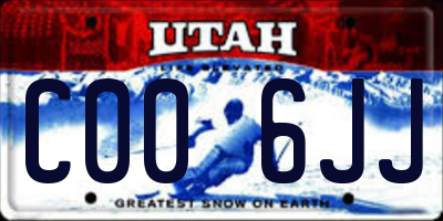 UT license plate C006JJ