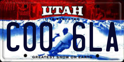 UT license plate C006LA