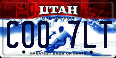 UT license plate C007LT