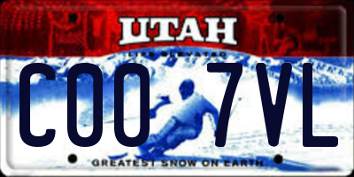 UT license plate C007VL