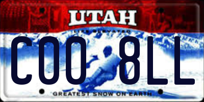 UT license plate C008LL