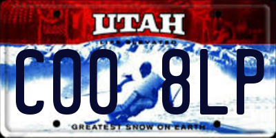 UT license plate C008LP