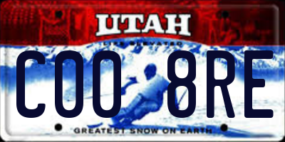 UT license plate C008RE