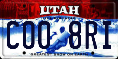 UT license plate C008RI