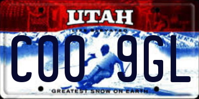 UT license plate C009GL