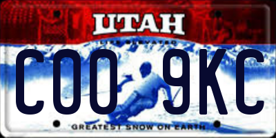 UT license plate C009KC
