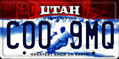 UT license plate C009MQ