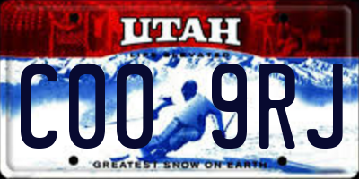UT license plate C009RJ