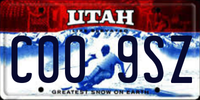 UT license plate C009SZ