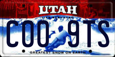 UT license plate C009TS