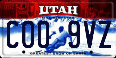UT license plate C009VZ