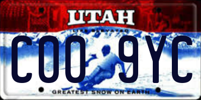 UT license plate C009YC
