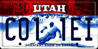 UT license plate C011EI