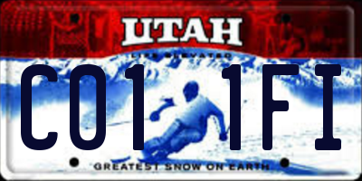 UT license plate C011FI