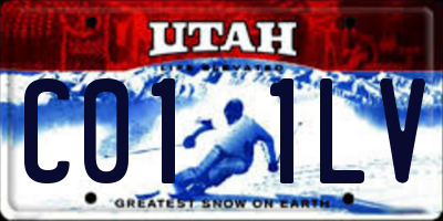 UT license plate C011LV