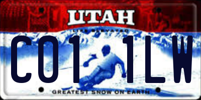 UT license plate C011LW
