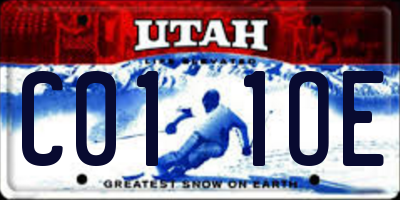 UT license plate C011OE