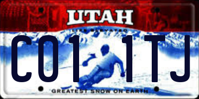 UT license plate C011TJ
