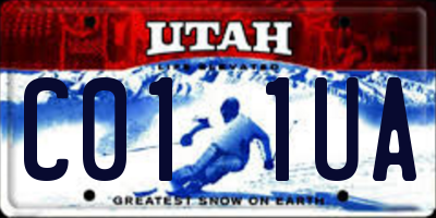UT license plate C011UA