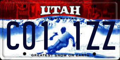 UT license plate C011ZZ