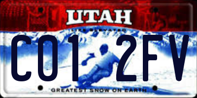 UT license plate C012FV
