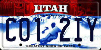 UT license plate C012IY
