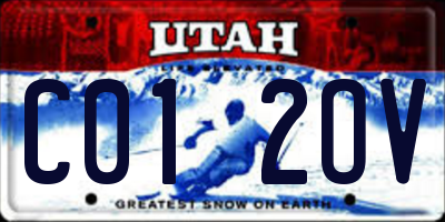 UT license plate C012OV