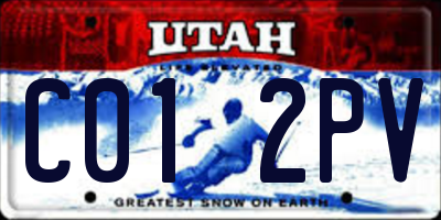 UT license plate C012PV