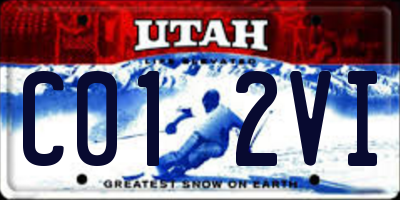 UT license plate C012VI