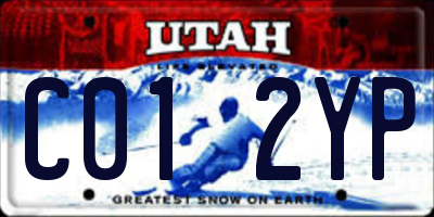 UT license plate C012YP