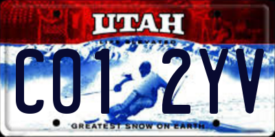 UT license plate C012YV