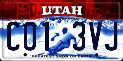 UT license plate C013VJ