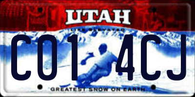 UT license plate C014CJ