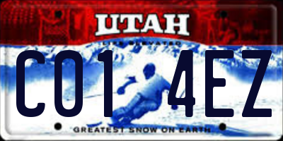 UT license plate C014EZ