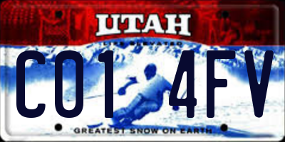 UT license plate C014FV