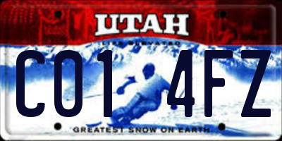 UT license plate C014FZ