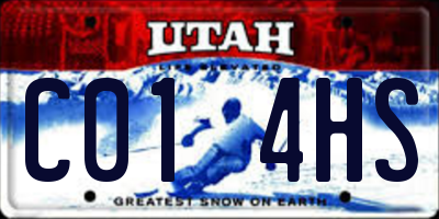 UT license plate C014HS