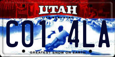 UT license plate C014LA