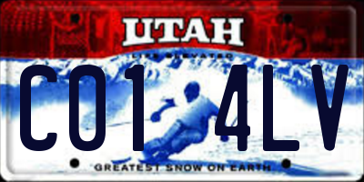 UT license plate C014LV