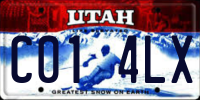 UT license plate C014LX
