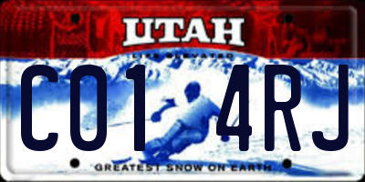 UT license plate C014RJ