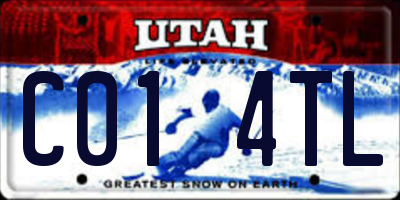 UT license plate C014TL