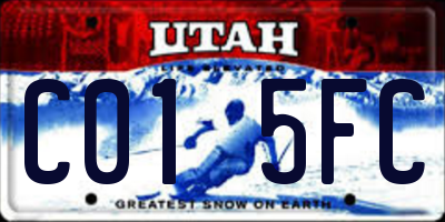 UT license plate C015FC