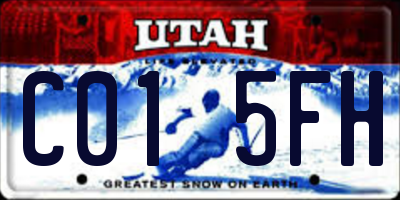 UT license plate C015FH