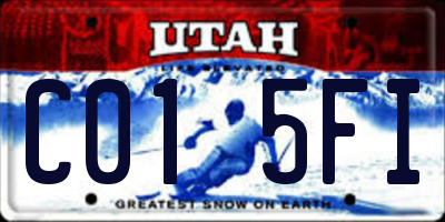 UT license plate C015FI