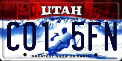UT license plate C015FN