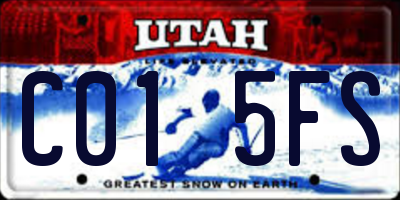 UT license plate C015FS